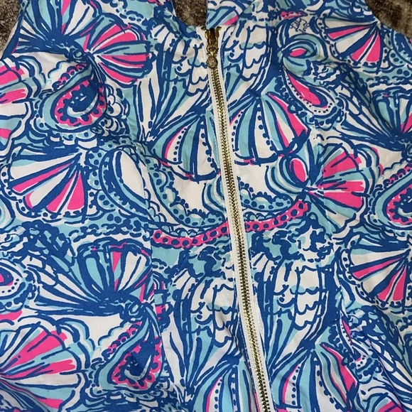 Lilly Pulitzer "My Fans" sleeveless shift mini dress for Target collection sz 4 - Picture 11 of 12